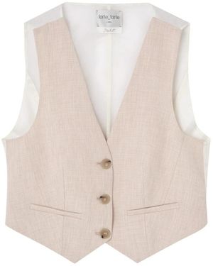forte_forte Waistcoats - Natural