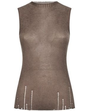 Uma Wang Sleeveless Tops - Bruin