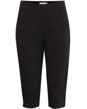 Ichi Cropped Trousers - Nero