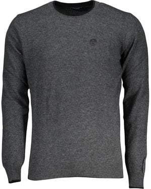 North Sails Logo-Print Ronde Hals Trui - Grijs