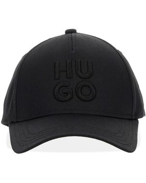 HUGO Accessoires ,Zwart ,Katoen Jude Stacked Cap