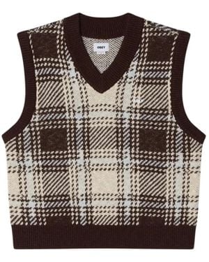 Obey Sleeveless Knitwear - Marrón