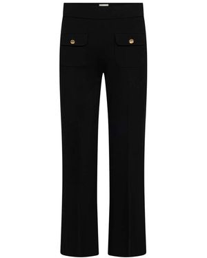 Seductive Wide Trousers - Noir