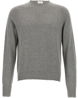 Ma'ry'ya Round-Neck Knitwear - Grey