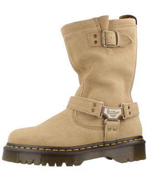 Dr. Martens Anistone Hi Biker Laarzen - Naturel