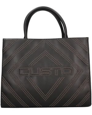 Custoline Vardor S Nieten Schultertasche - Schwarz