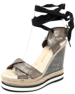 Espadrilles Wedges - Negro