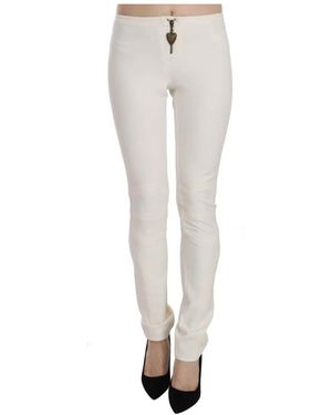 Just Cavalli Slim-Fit Trousers - White