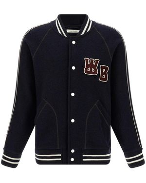 Wales Bonner Bomber Jackets - Blue