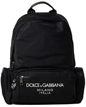 Dolce & Gabbana Schwarzer Nylon Rucksack