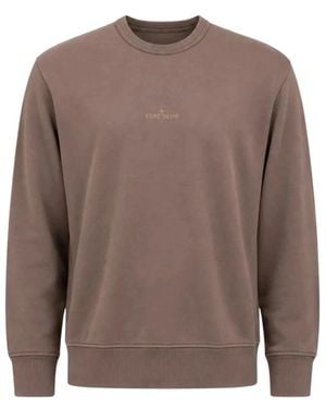 Stone Island Oversized Camo Compass Sweatshirt - Braun