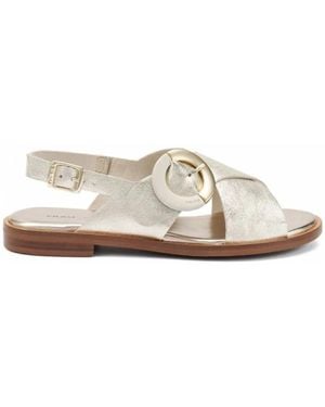 Frau Flat Sandals - White