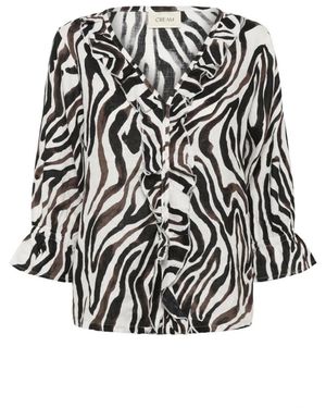 Cream Overhemden ,Zwart ,Blouses