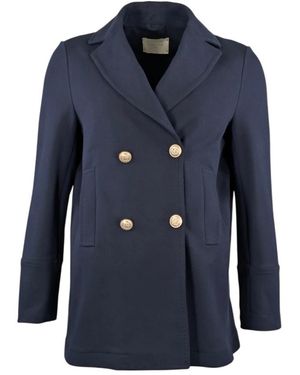 Circolo 1901 Double-Breasted Coats - Blu