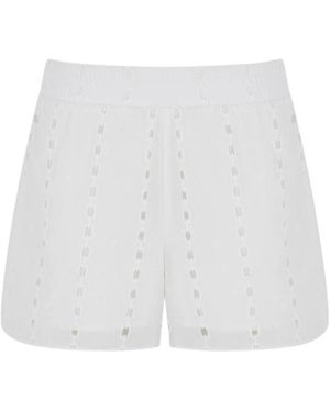 Anine Bing Short Shorts - White