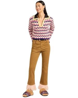 La DoubleJ Wide Trousers - Naranja
