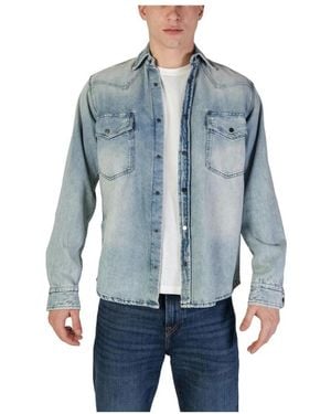 HUGO Denim Shirts - Blue