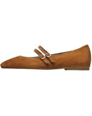 Voile Blanche Ballerina Shoes - Brown