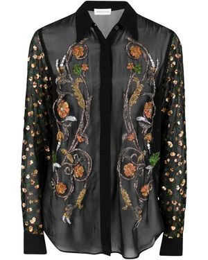 Dries Van Noten Overhemden ,Zwart ,Shirt