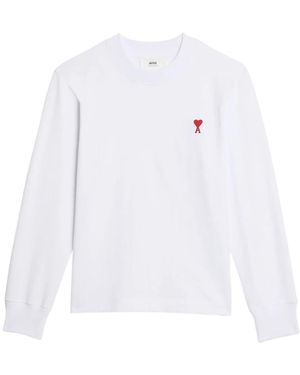 Ami Paris Long Sleeve Tops - White