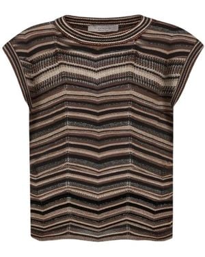 D.exterior Round-Neck Knitwear - Brown