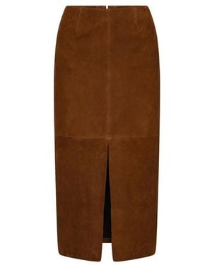 ROTATE BIRGER CHRISTENSEN Leather Skirts - Marrón