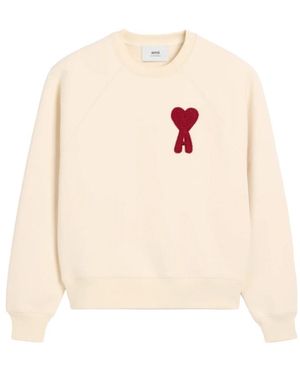 Ami Paris Sweatshirts - White