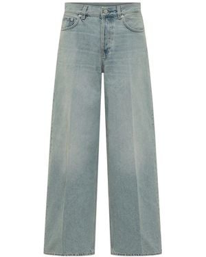 Haikure Jeans ,Blauw ,Denim Winny Wijde Jeans