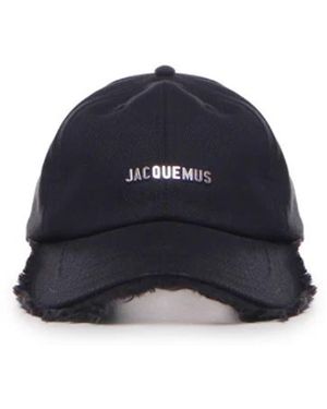 Jacquemus Accessoires ,Zwart ,Katoen Artichaut Cap - Blauw
