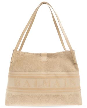Balmain Tassen ,Katoen Medium Release Tote Bag - Naturel