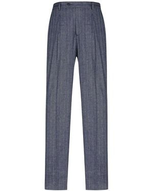 Manuel Ritz Suit Trousers - Blue