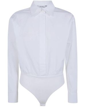 Max Mara Tops ,Wit ,Katoen Classic Body Shirt