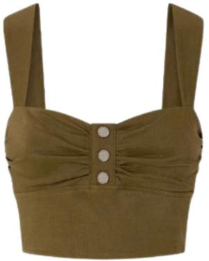 Pinko Sleeveless Tops - Green