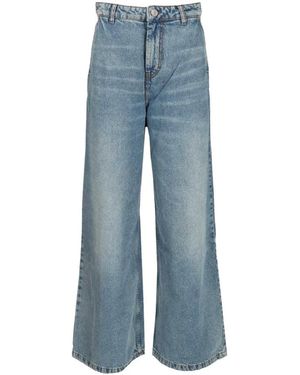 Ami Paris Super Wijde Pijpen Jeans - Blauw