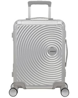 American Tourister Soundbox Alu Trolley Mit Tsa-Schloss - Grau