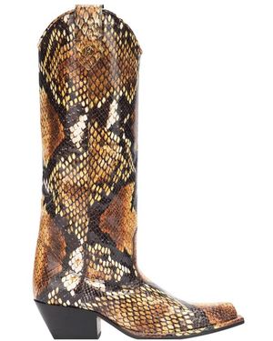 Roberto Cavalli Cowboy & Biker Boots - Brown