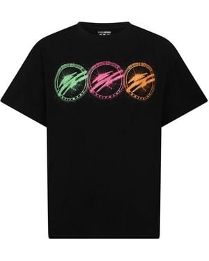 Philipp Plein Rundhals-T-Shirt Scratch - Schwarz