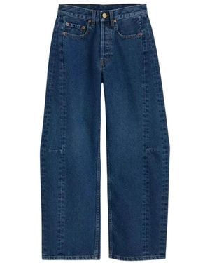 B Sides Jeans ,Blauw ,Katoen Slim Lasso Jeans