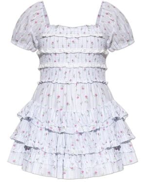 LoveShackFancy Kleid Fellows - Blau