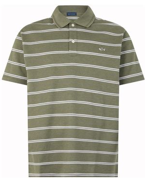 Paul & Shark Tops ,Groen ,Katoen Katoenen Polo Met Applicatie