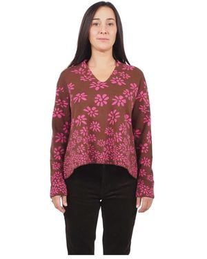 ALESSIA SANTI V-Neck Knitwear - Rood