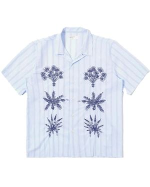Universal Works Short Sleeve Shirts - Blue