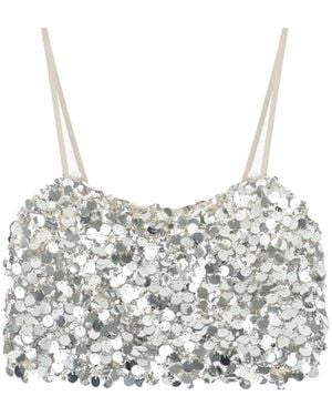 Imperial Sleeveless Tops - Grey