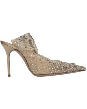 Gedebe Heeled Mules - Gris