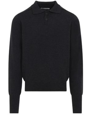Studio Nicholson Sark Strick-Polo - Schwarz