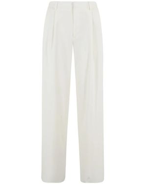Tagliatore Straight Trousers - White