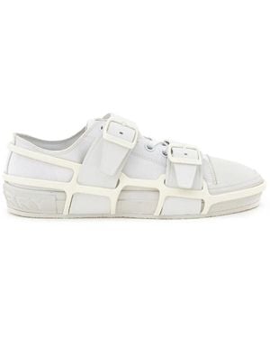 Burberry Arthur Buckle-Strap Sneaker - Weiß