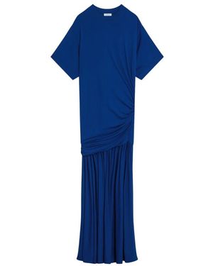 Ferragamo Dress With Draping - Blue