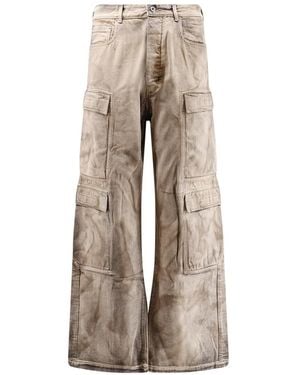 Rick Owens Wide Jeans - Natural