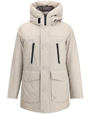 Woolrich Abnehmbare Kapuze Arctic Parka Mehrere Taschen - Natur
